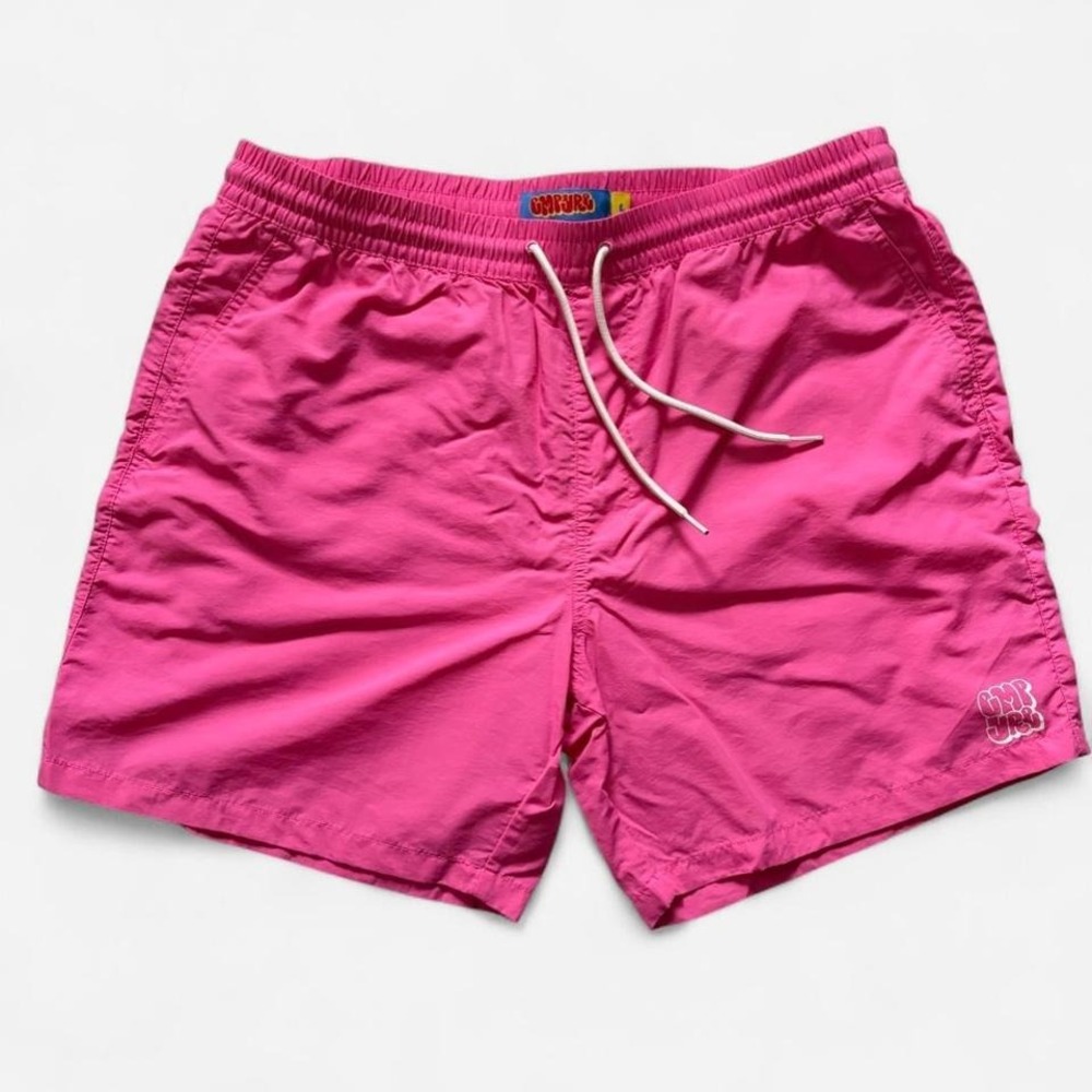 Empyre pink shorts outdoor beach gym water women's L large cute preppy nylon